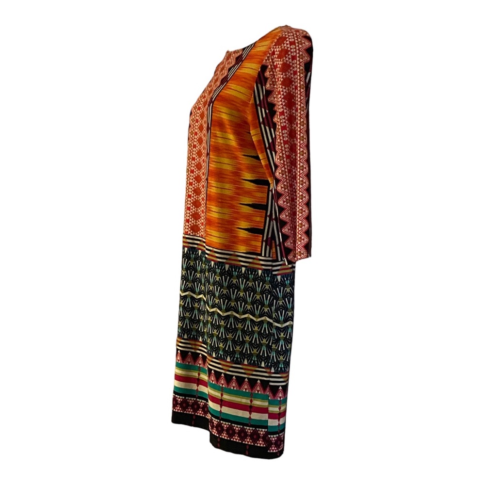 Monroe & Main Stretchy Shift Colorful Career Office Casual Church Vacation Dress - Picture 5 of 14